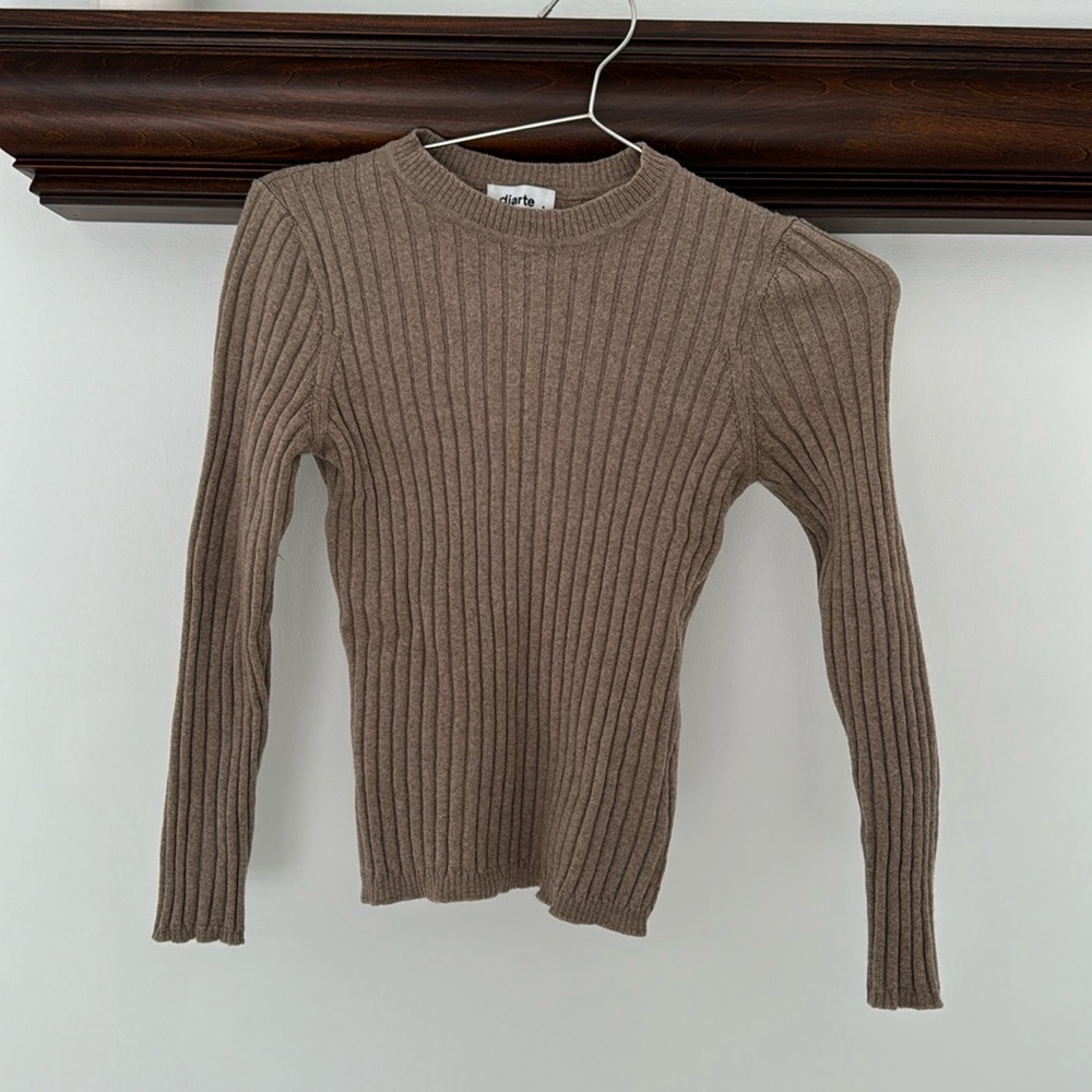 Diarte Merino Wool Knit in Brown fits like XS